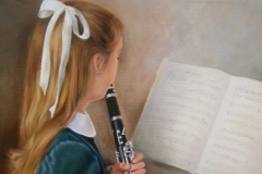 Young  Clarinettist in Green Velvet