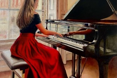 Hilary Long - "Recital" Oil on canvas