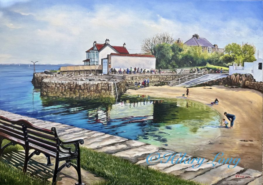 View of Sandycove Beach. Sandycove Harbour. Oil on Canvas 2026
